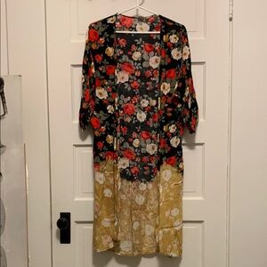 Urban Renewal Floral Kimono Cardigan, Size Small
